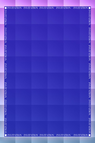 蓝色边框几何方块封面背景